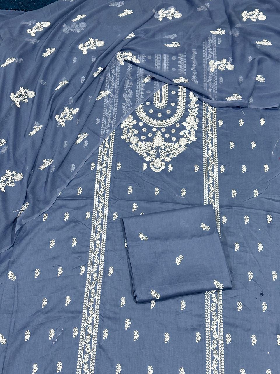 Lawn 3 piece suit